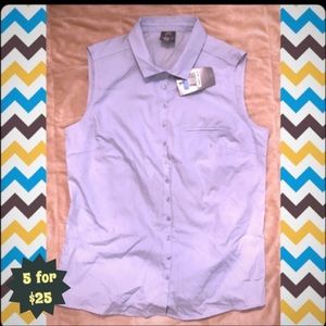 5/25 Nike Golf sleeveless collar Button Up Blouse